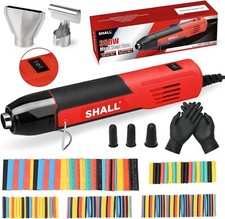 SHALL Mini Heat Gun, 350W Heat Gun,164 Pcs Shrinking Tubes,446℉(230℃)/752℉(400℃)