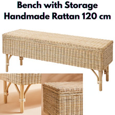 IKEA Rattan Storage Bench with