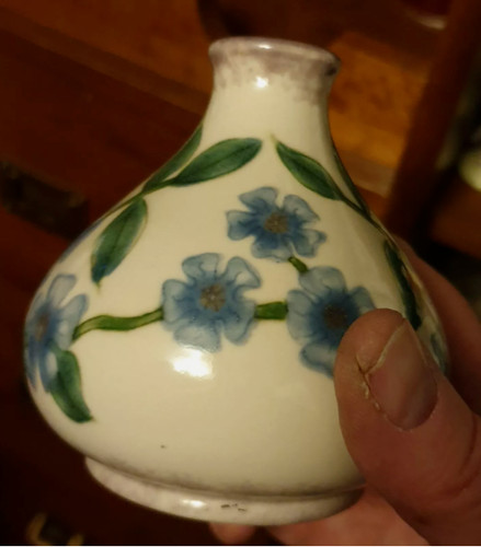 Cobridge squat vase - cobridge, blue