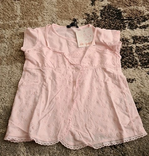 Lili gaufrette girls pink top - lili,