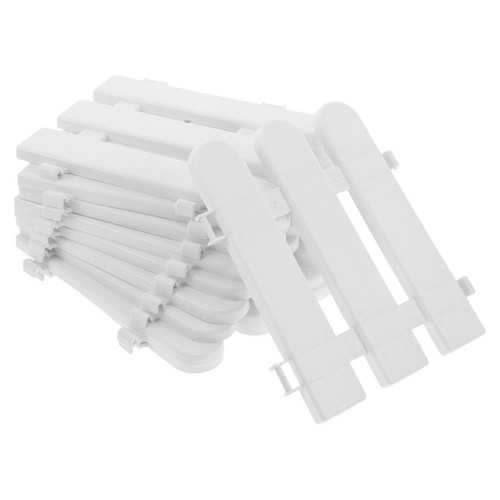 Plastic white fence set - set, 10