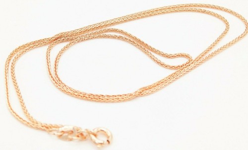 9ct rose gold - 18, inch
