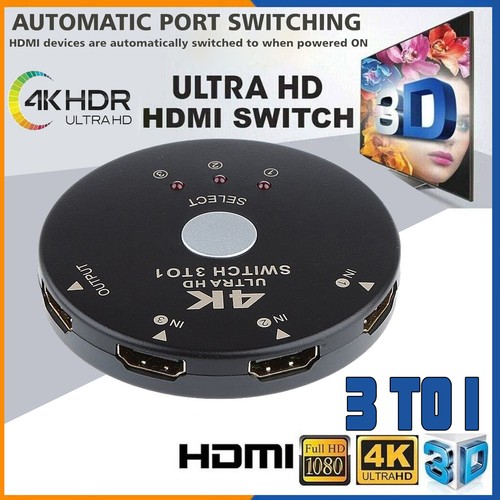 Hdmi switch auto switcher 3 - 4k,