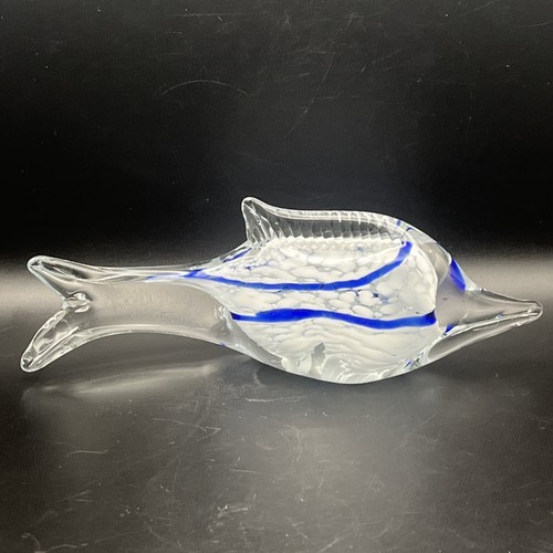 Hand made vintage glass fish - hand,