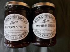 2 X Wilkin & Sons. Tiptree Raspberry Seedless Conserve. Preserve Jam