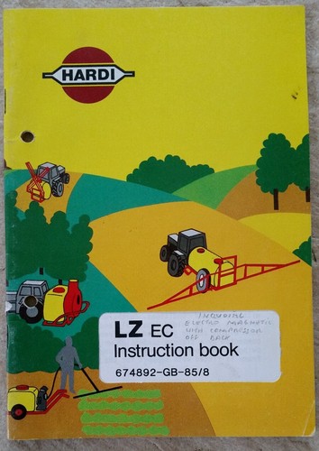 Hardi sprayer operators - ec,