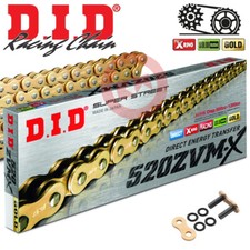 DID 520ZVMX Gold/Gold Transmission Chain 120 Links Honda CBF 1000 Year 2006
