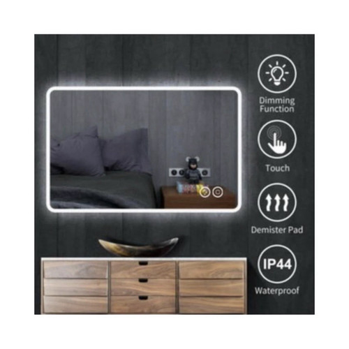 Led bathroom mirror 80x60cm - l,