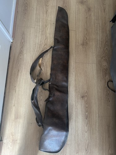 Vintage leather gun slip - leather,