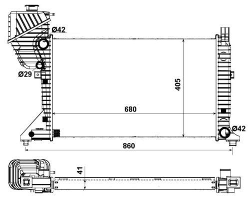 Nrf radiator for - for, benz