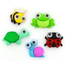 Wild and Wacky Bugs Embellishments by Dress It Up Buttons tm