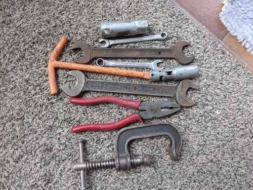Old tools spanners grips - tools,
