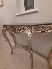 antique console table marble top