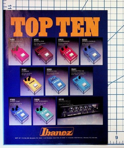 Ibanez top ten vintage - ten,