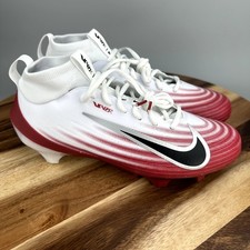 Nike Air Zoom Vapor Pro 1 Football Cleats Men's Size 8 White Red HM8850-102 NEW