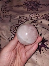 303g Rose Quartz Sphere Crystal Ball 6.1cm