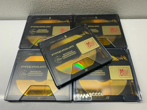 Sony gold minidiscs - sony,