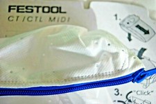 Festool 494105 fleece Dust Extractor reusable Bag With Long Zip CT CTL MIDI