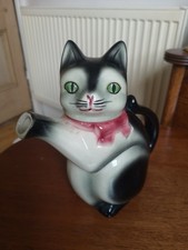 Vintage Cortendorf Western Germany Porcelain Cat Teapot Stamped 6700 A