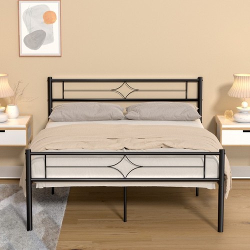 Metal platform bed frame - metal, with