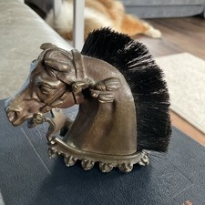OLD BRONZE HORSE HEAD PEN