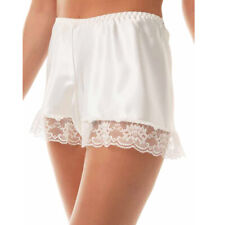 Womens Satin Silky French Knickers Lingerie Lace Underwear Panties Briefs