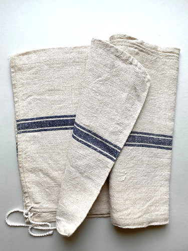 Vintage antique linen striped - antique,