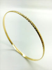 9ct Yellow Solid Gold Slave