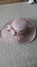Dusky pink ladies wide brim