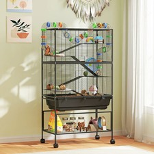 5Tier Syrian Hamster Gerbil Rat Cage Playground Exercise Wheel Storage Shelf