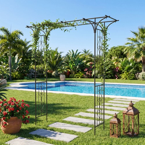 Wide garden arch - metal, archway