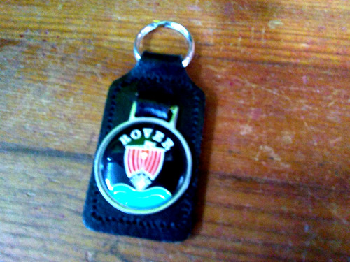 Rover leather keyfob nos - rover,