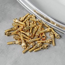 80x Gold BBS RC RT 2PC Split Rim Assembly Bolts M7 30mm RC090 RC041 RC035