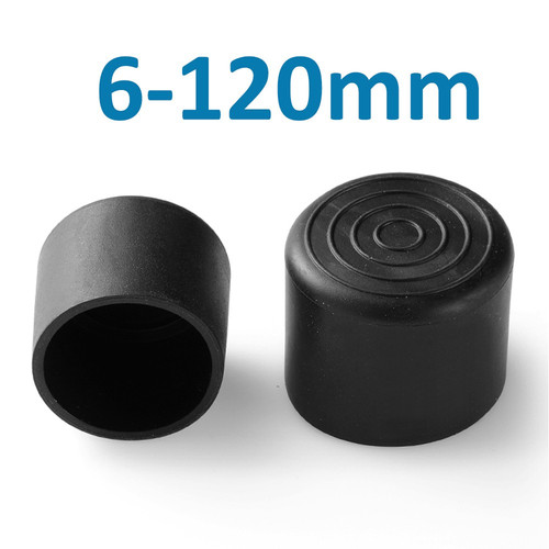 Black round pvc soft rubber - round,