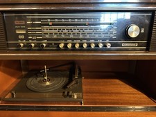 Grundig Stereo Console Locarno 3 WE/FM 1960s Working Radio & Record Player