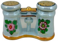 Vintage Salt and Paper Novelty Set Binoculars Hand Painted Klimax Japan