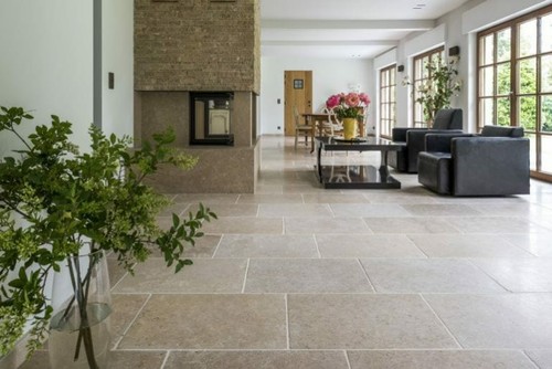 Sample brushed dijon limestone - sample,