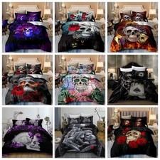 Gothic Skull Duvet Cover Set