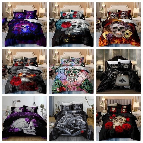 Gothic skull duvet - gothic,