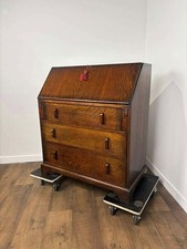 Vintage Dark Oak Bureau