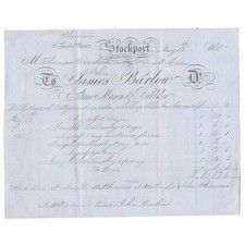 1865 Billhead, James Barlow