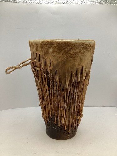African style wooden bongo - african,