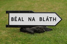 Michael Collins, Beal na Blath co. Cork, Irish Road sign - private issue- RARE