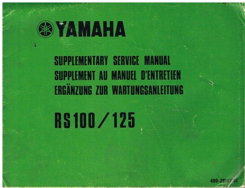 Yamaha rs100 rs125 original - rs100,
