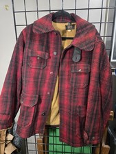 Vintage Woolrich Woolen Works 40s 50s Flannel Hunting Jacket Plaid Buffalo 42