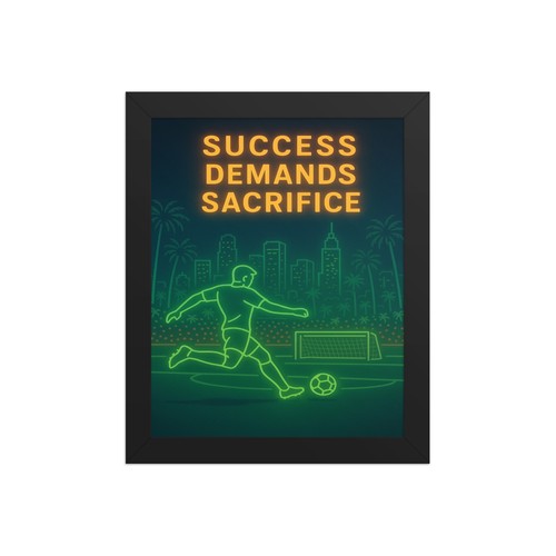 Framed poster motivationol
