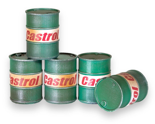 Castrol oil drums - oil,