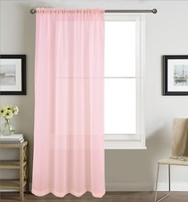 Voile Curtain Panel Slot Top