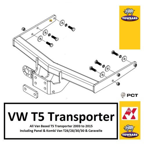 Pct towbar for volkswagen - for,