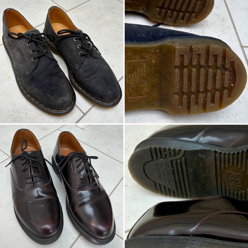 Martens men black suede - men's,